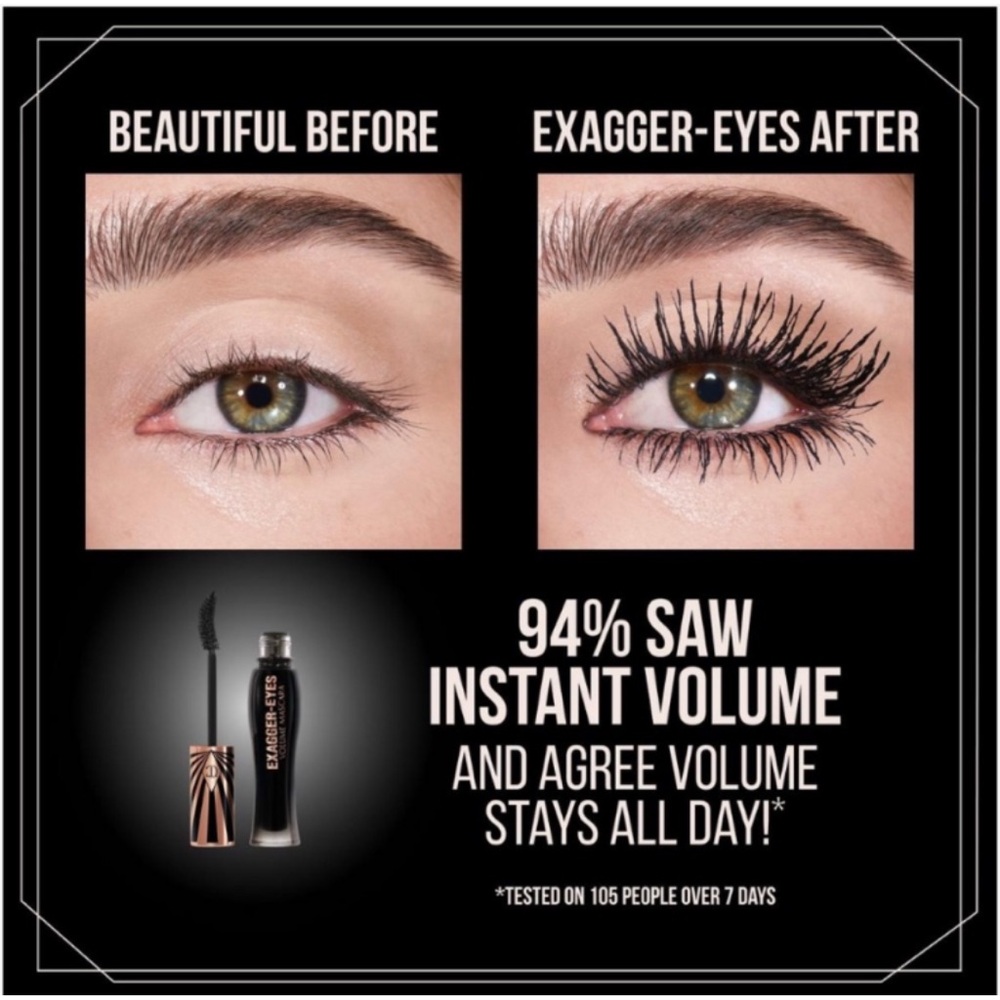 CHARLOTTE TILBURY Exagger-Eyes Volume Mascara - .06 oz NIB - Picture 5 of 6